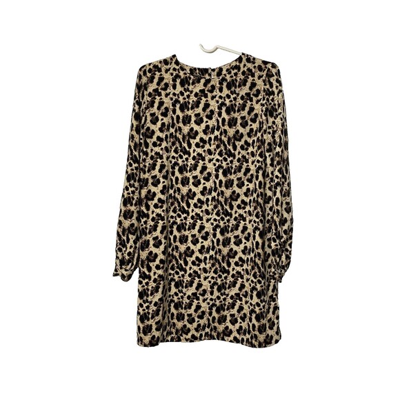 Reynah Couture Dresses & Skirts - Reynah Couture Mini Dress Size 6 Cheetha Animal Print Balloon Long Sleeves